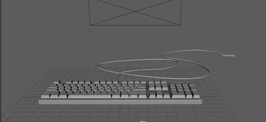Keyboard and cable blockout